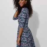 LIBERTY DRESS print rysie z IWP patynowy