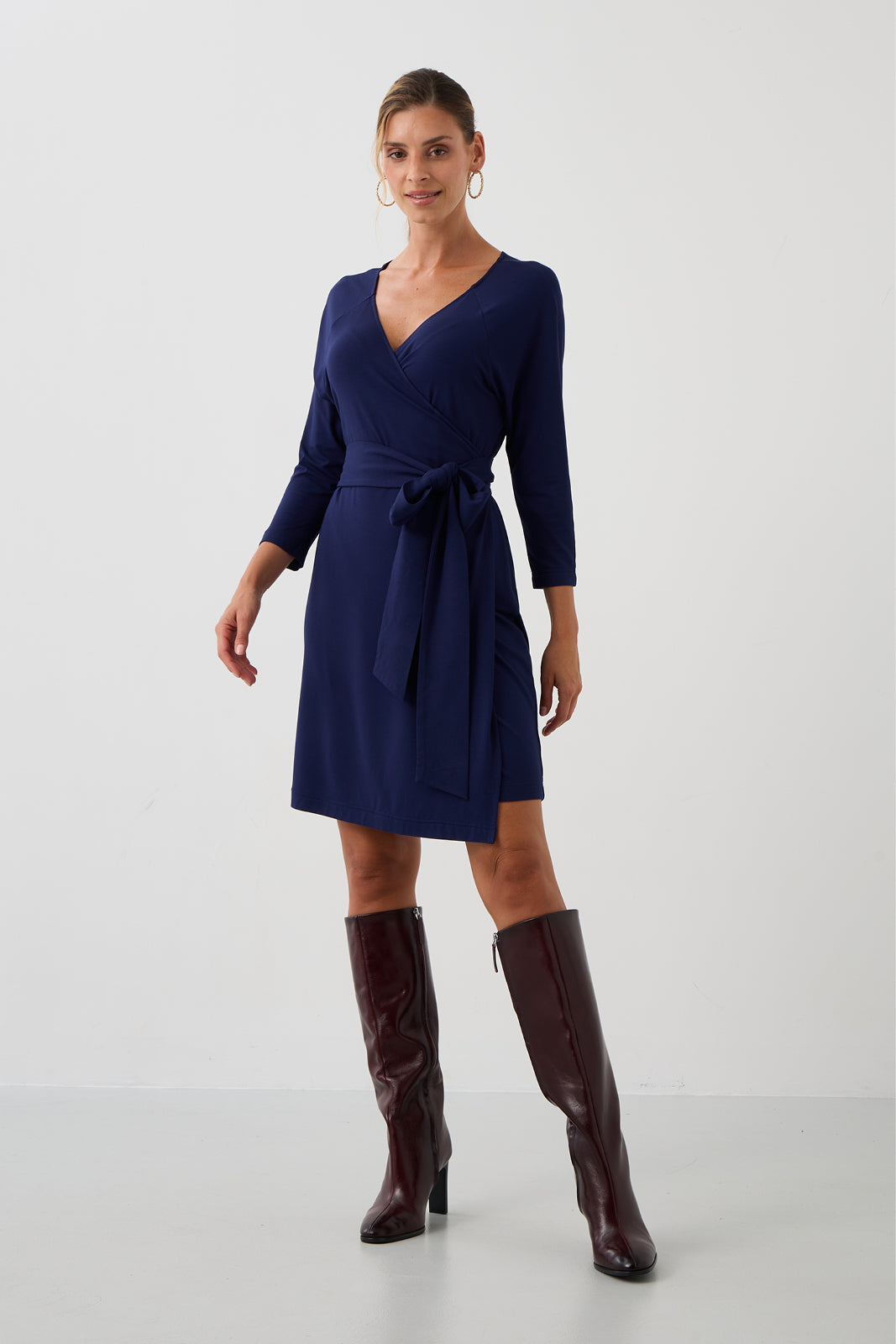 Goddess Dress Above the Knee Night Navy