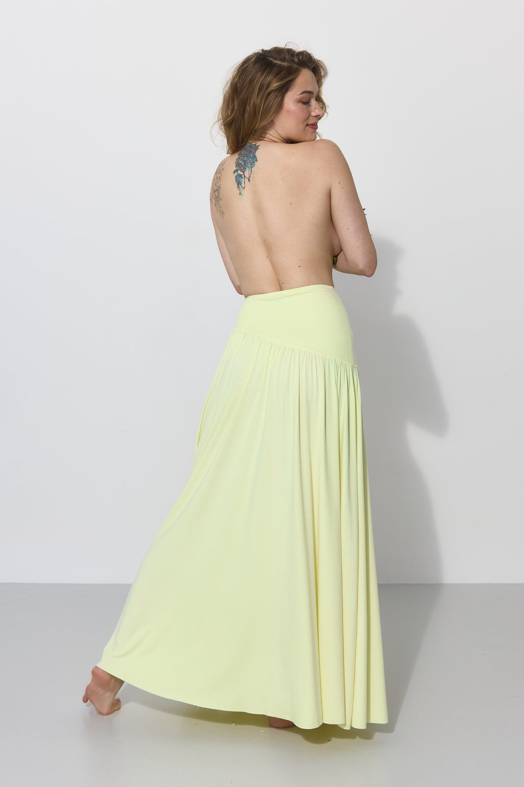 SUMMER OF LOVE MAXI krem cytrynowy