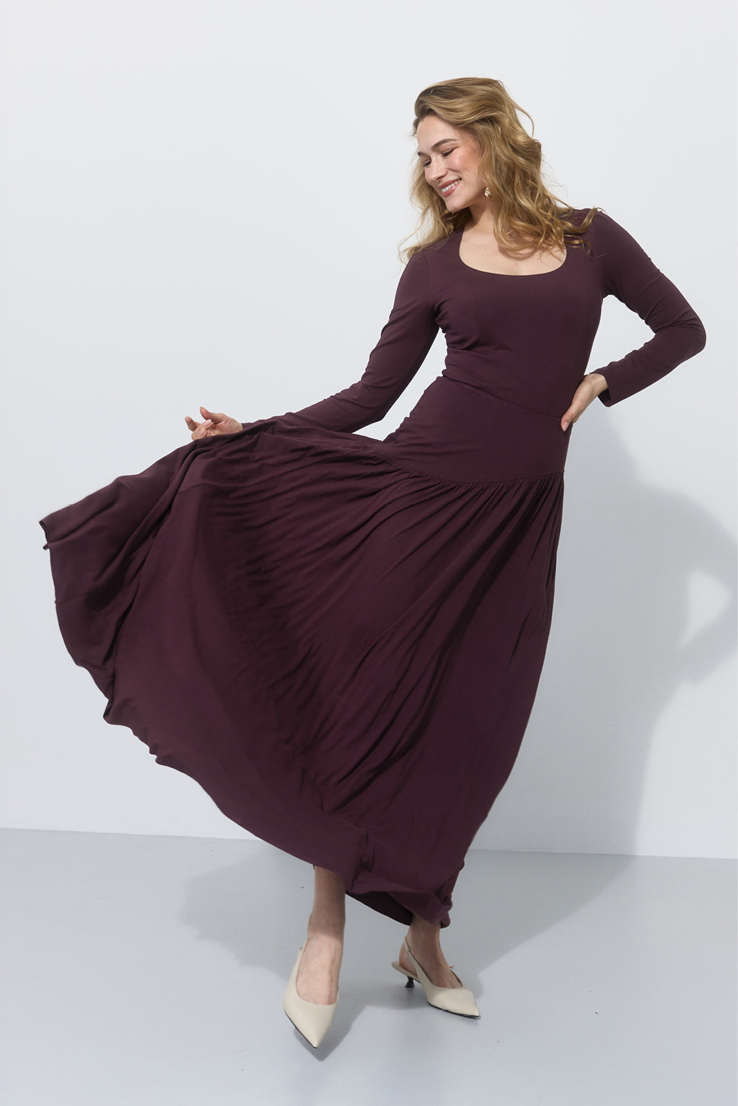 SUMMER OF LOVE MAXI wiśniowa