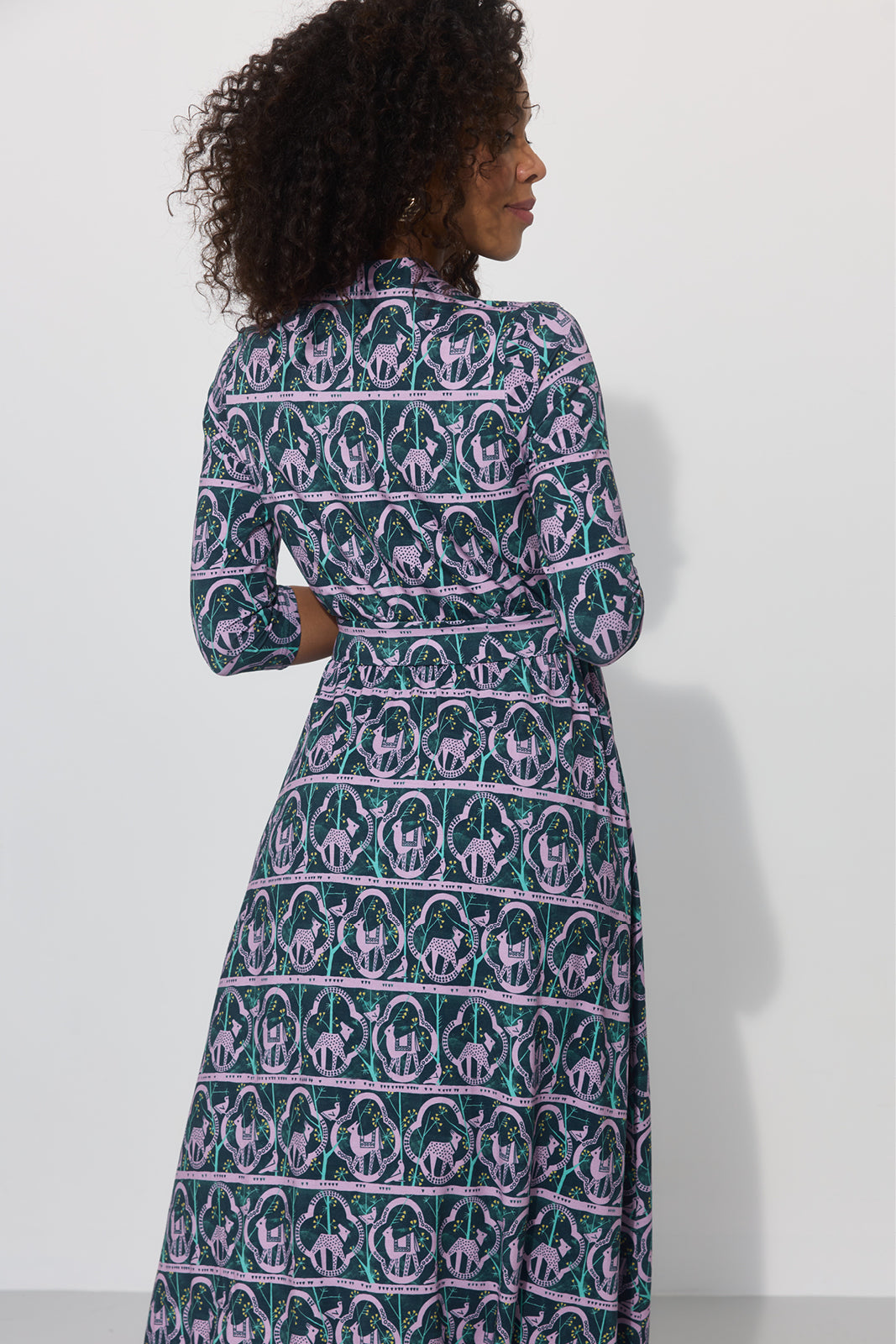 LIBERTY DRESS print rysie z IWP patynowy