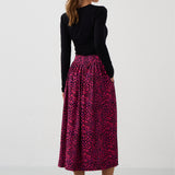 Spódnica HIGH RISK print mini leo pink & art blue