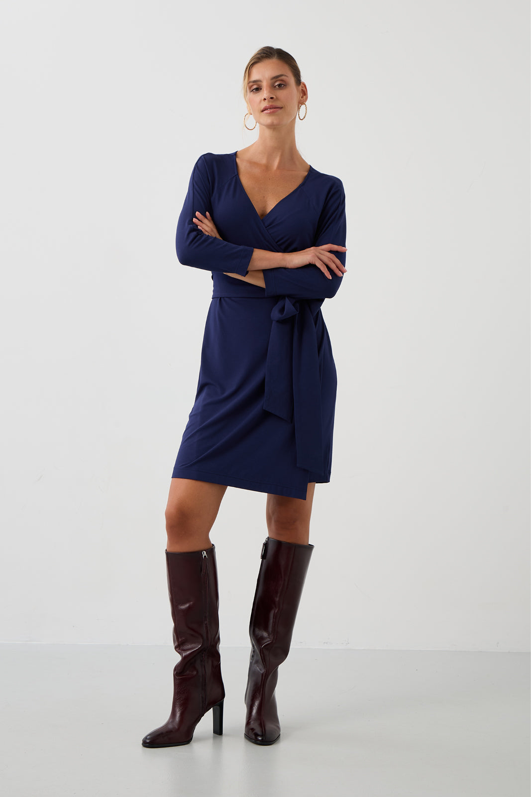 Goddess Dress Above the Knee Night Navy