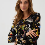 Sukienka KLIN LADY print ptaki Warszawy