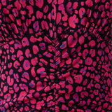 Sukienka MUSE print mini leo pink & art blue