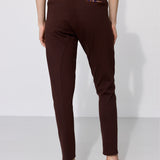 MADOXY espresso & print leo burgundy