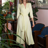 LIBERTY DRESS krem cytrynowy