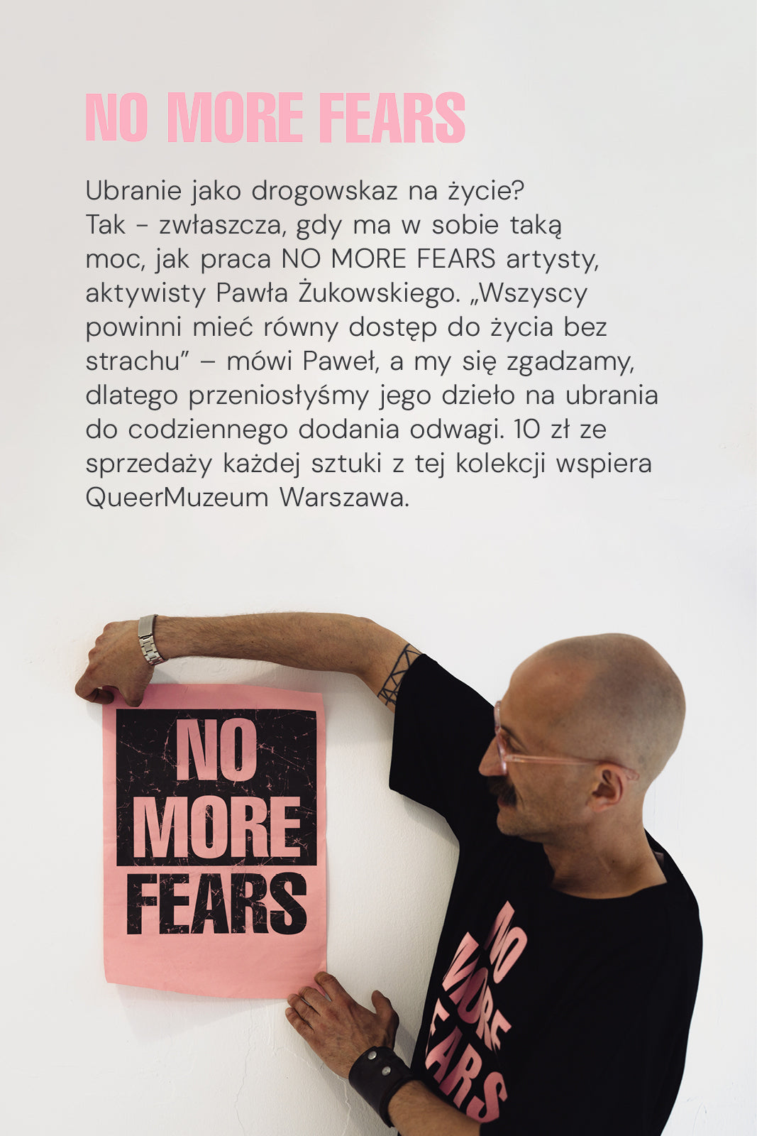 MY TIME NO MORE FEARS biały