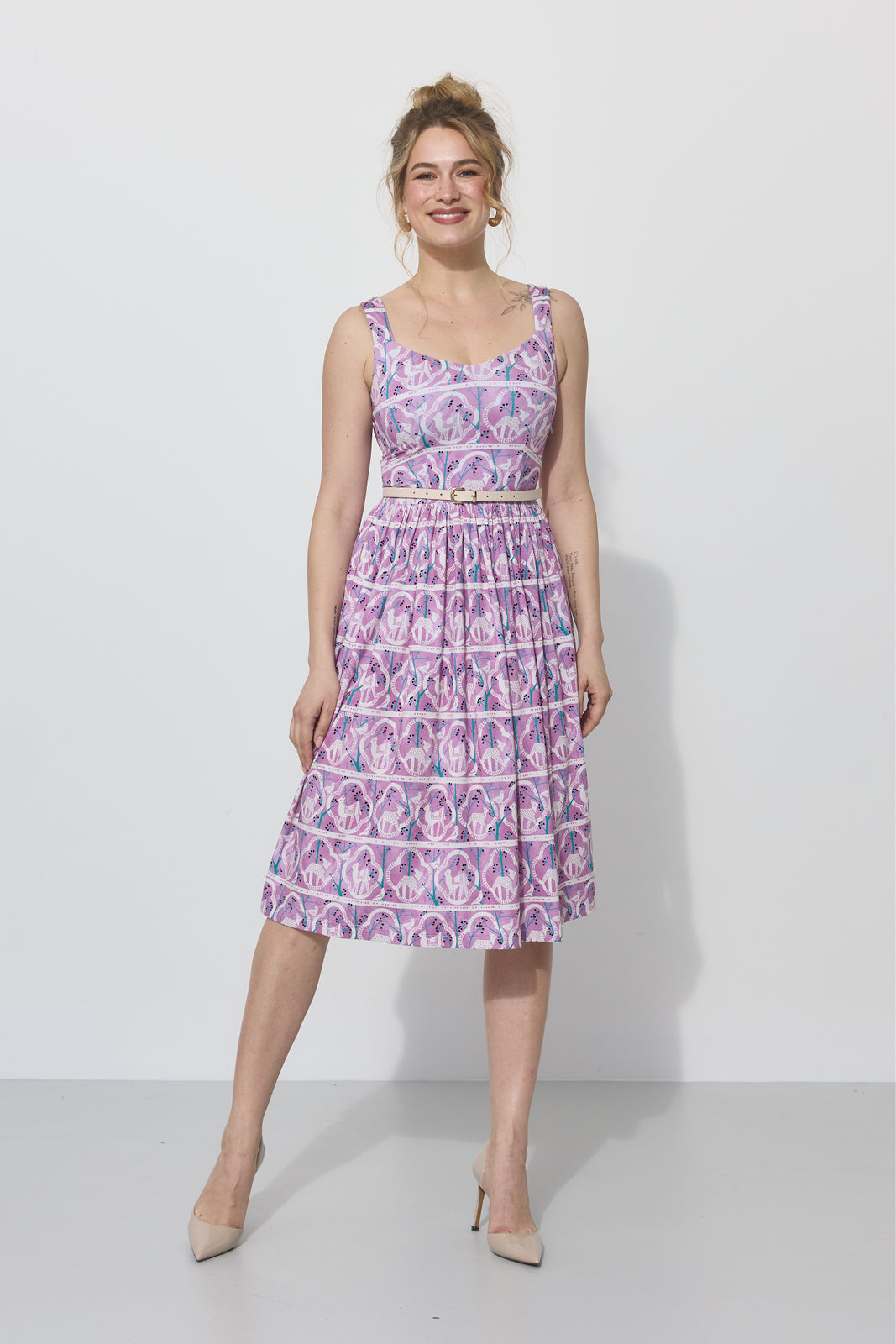 RZYMSKIE WAKACJE print rysie z IWP lila