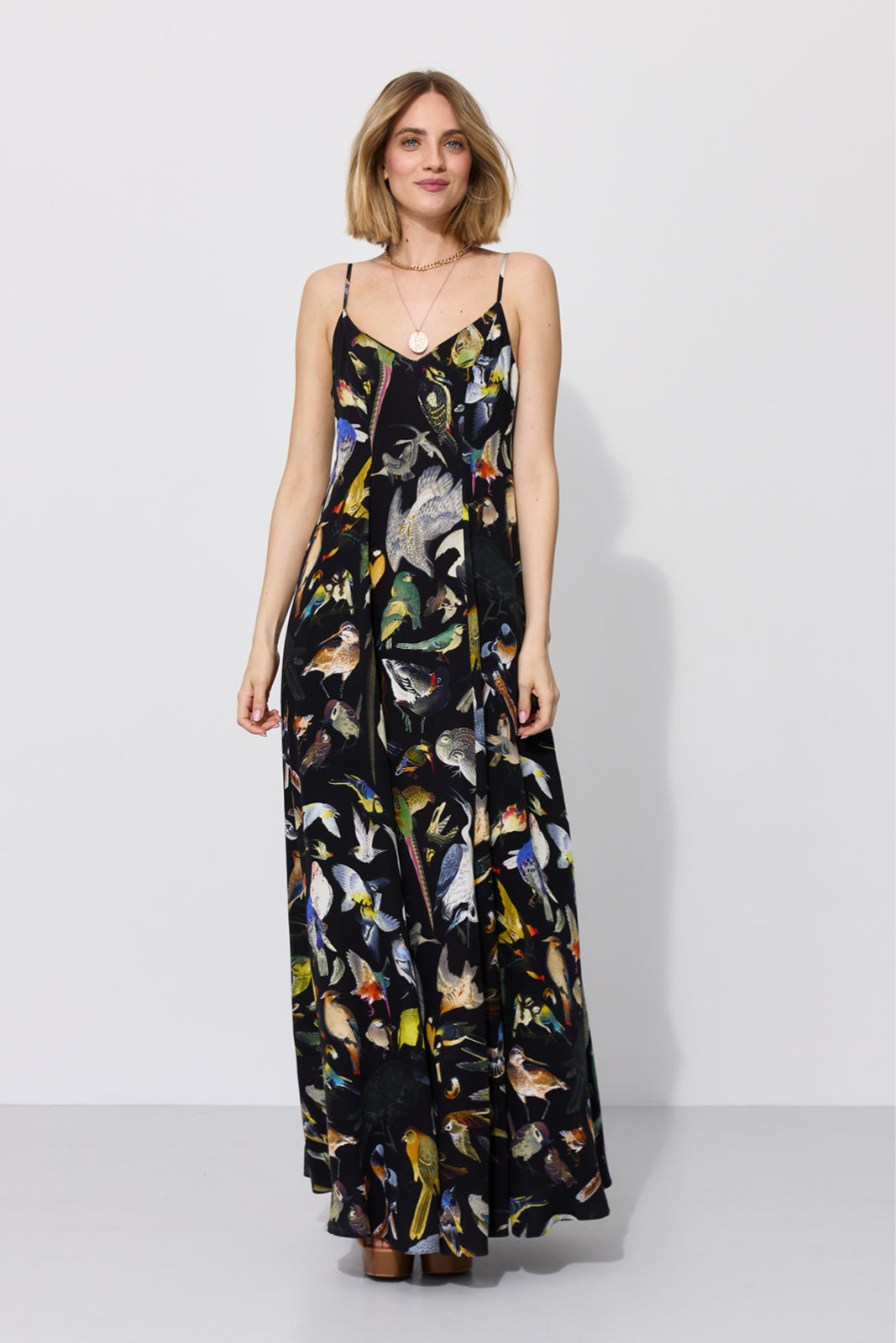 Dress ALL NIGHT LONG Warsaw Birds print