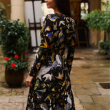 Sukienka KLIN LADY print ptaki Warszawy