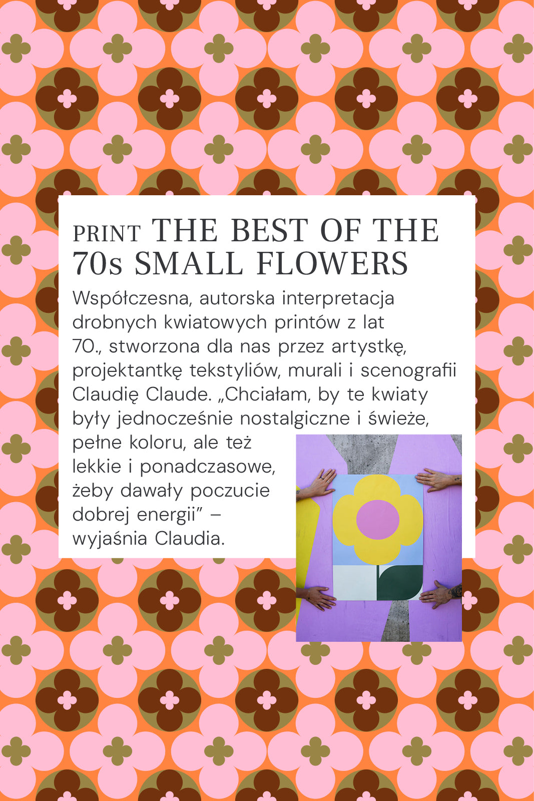 Sukienka JUTRO BĘDZIE NASZE print The Best of the 70s Small Flowers