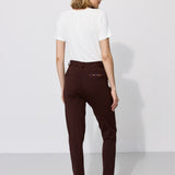 MADOXY espresso & print leo burgundy
