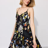 Dress ALL NIGHT LONG Warsaw Birds print