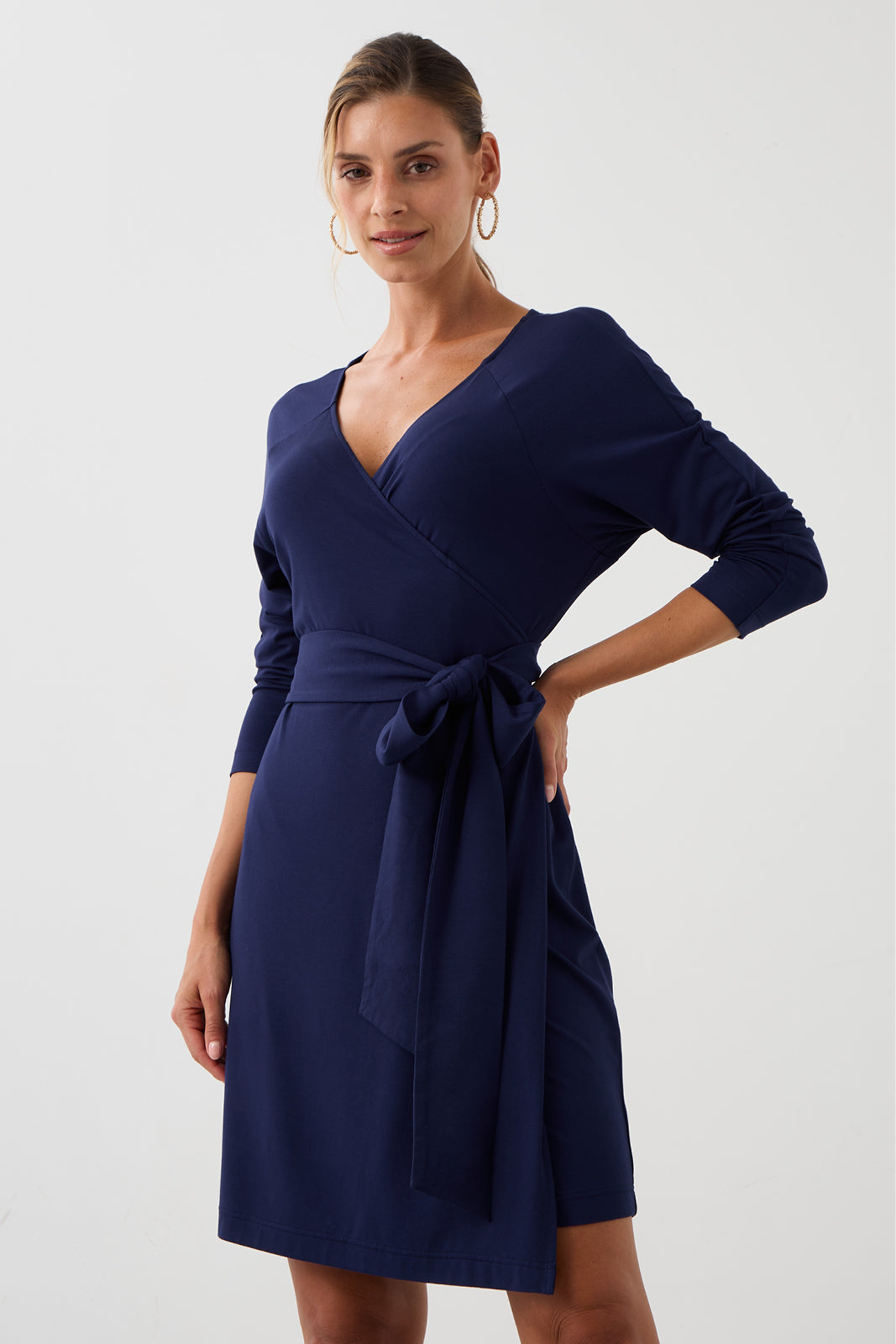 Goddess Dress Above the Knee Night Navy