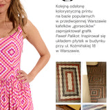 RZYMSKIE WAKACJE  print gorseciki Koźmińska pink