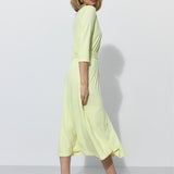 LIBERTY DRESS krem cytrynowy