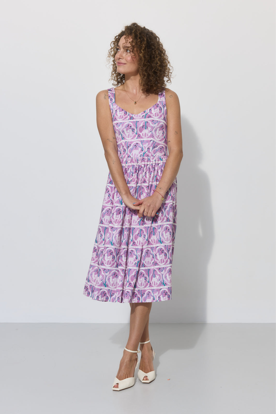 RZYMSKIE WAKACJE print rysie z IWP lila