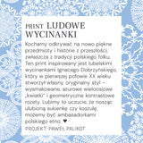 SHIRT ROMANTIC folk cut-outs print blue