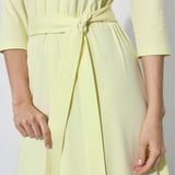 LIBERTY DRESS krem cytrynowy