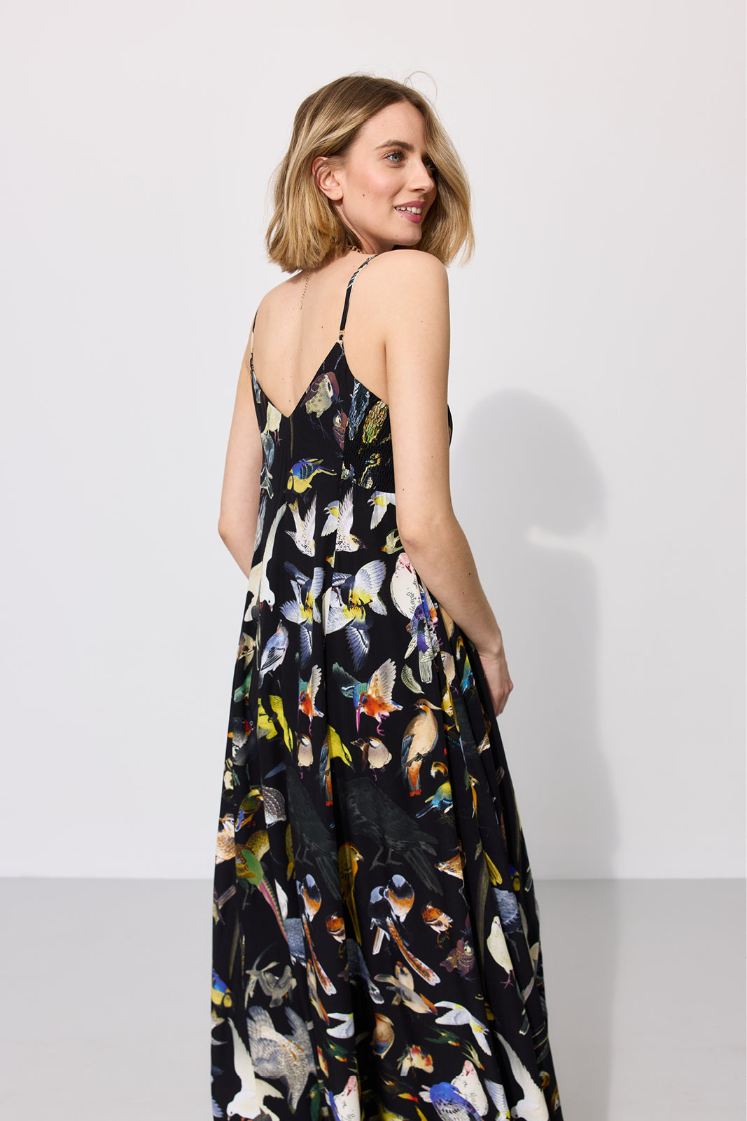 Dress ALL NIGHT LONG Warsaw Birds print