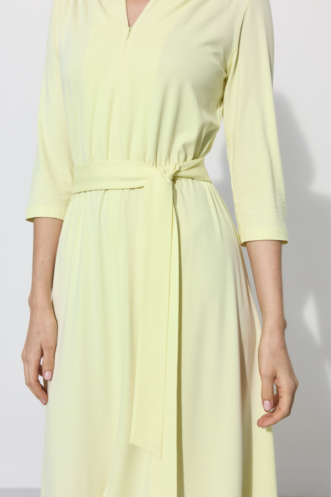 LIBERTY DRESS krem cytrynowy
