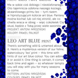 FLORENCJA print leo art blue