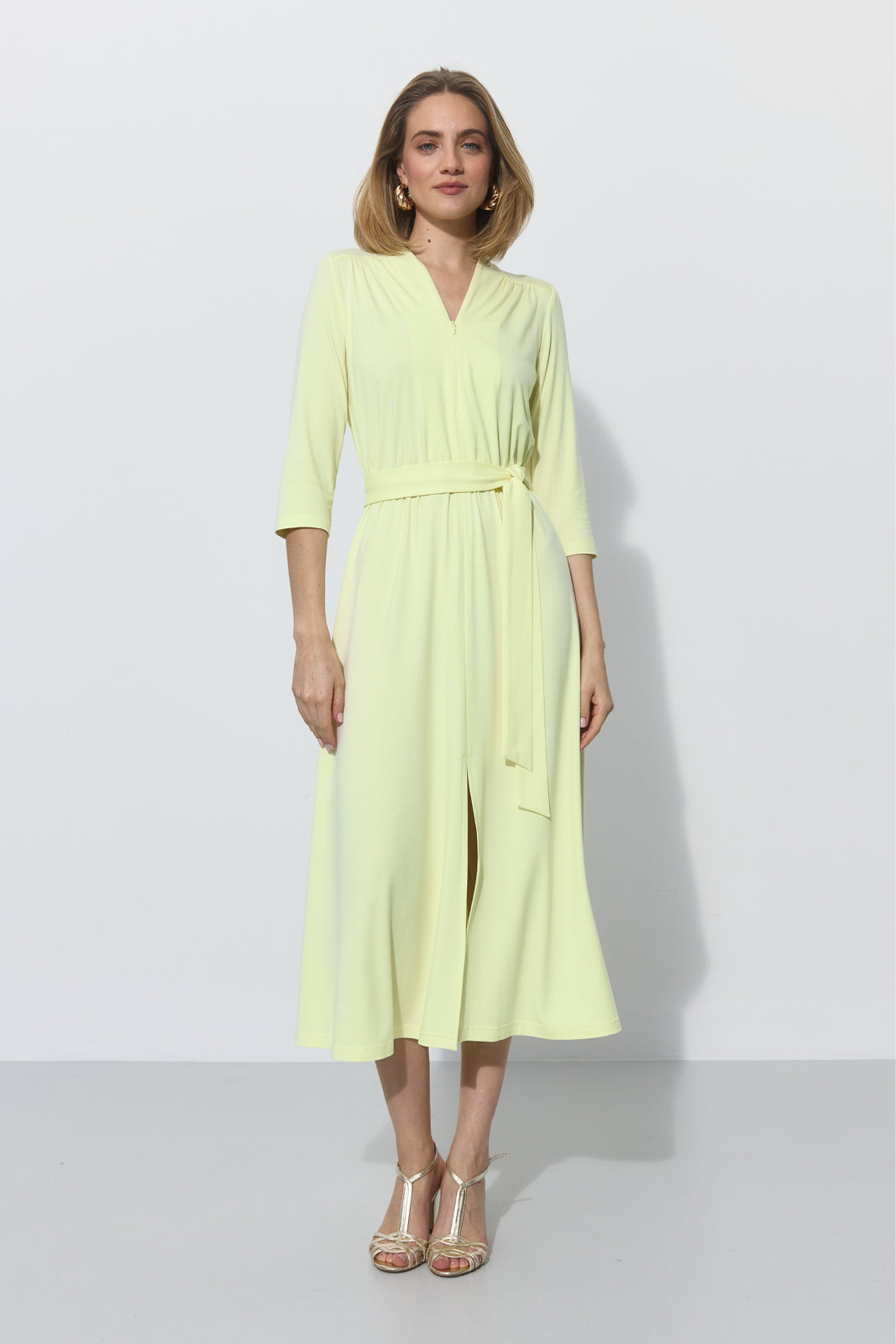LIBERTY DRESS krem cytrynowy