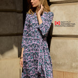 KALA 178 cm<br>modelka<br>sukienka S|#000000|#ffffff|