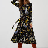 Sukienka KLIN LADY print ptaki Warszawy