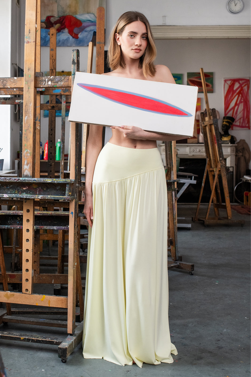 SUMMER OF LOVE MAXI krem cytrynowy