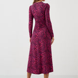 Sukienka MUSE print mini leo pink & art blue