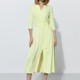LIBERTY DRESS krem cytrynowy