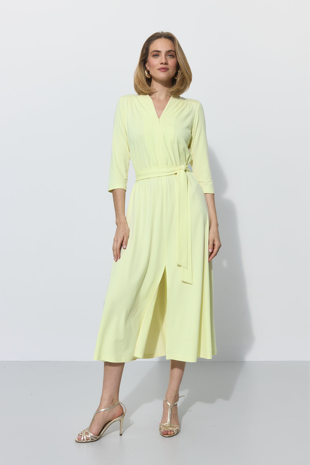 LIBERTY DRESS krem cytrynowy