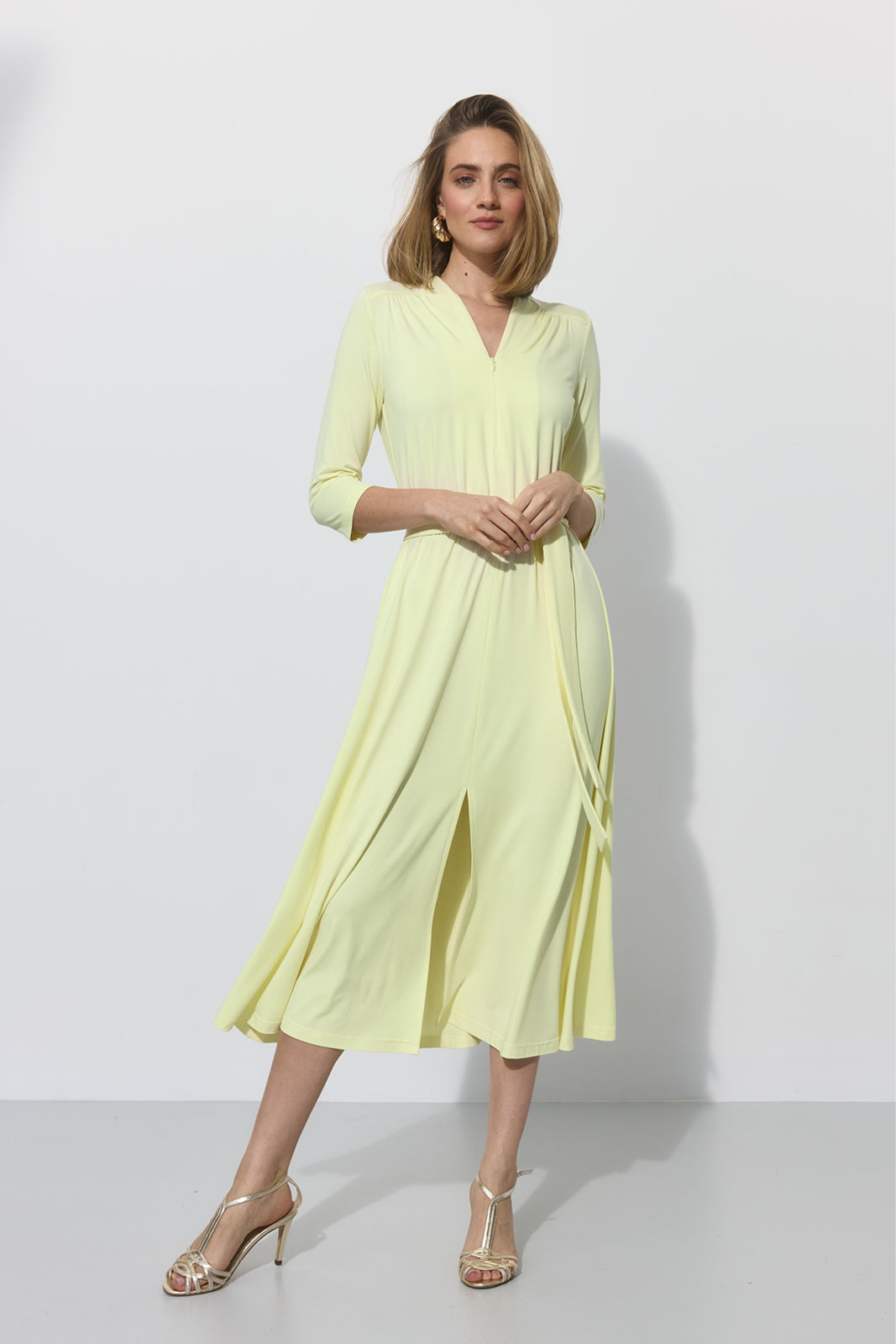 LIBERTY DRESS krem cytrynowy
