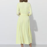 LIBERTY DRESS krem cytrynowy