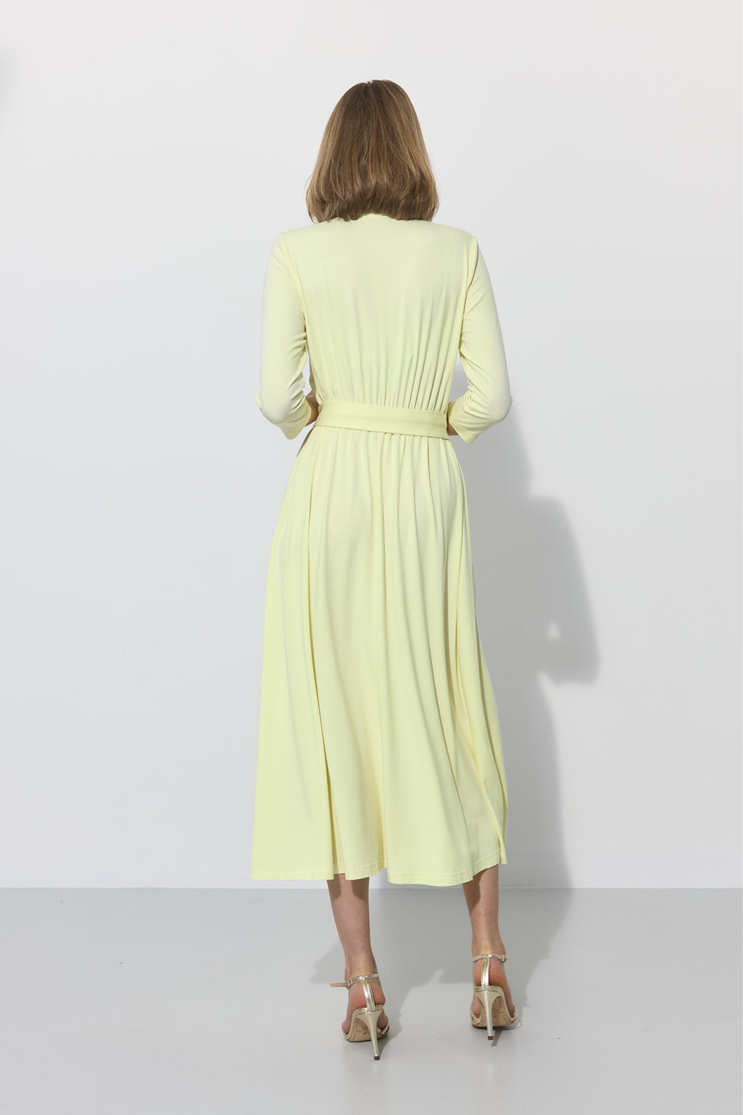 LIBERTY DRESS krem cytrynowy