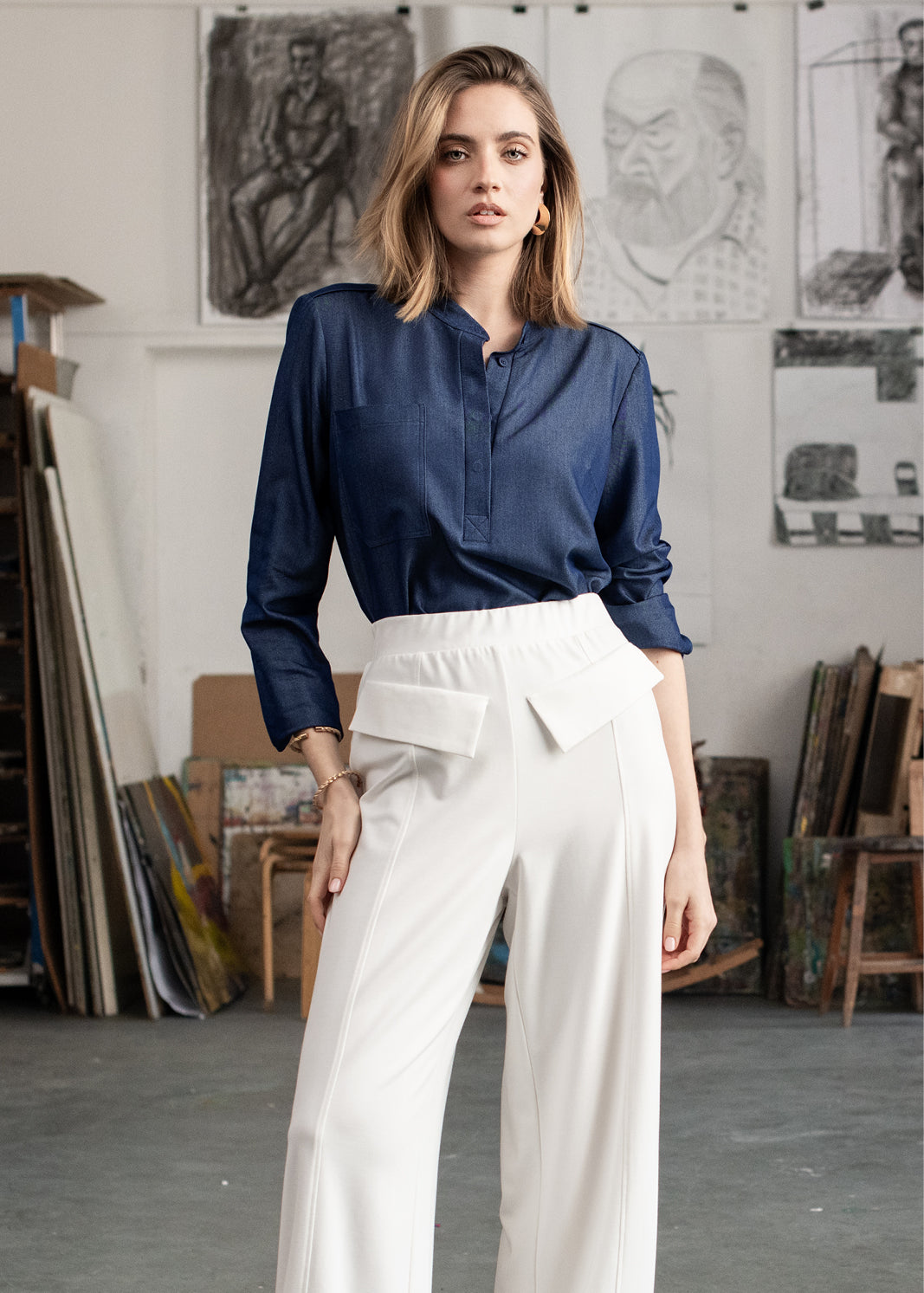 NOWA JOLKA navy blue jeans