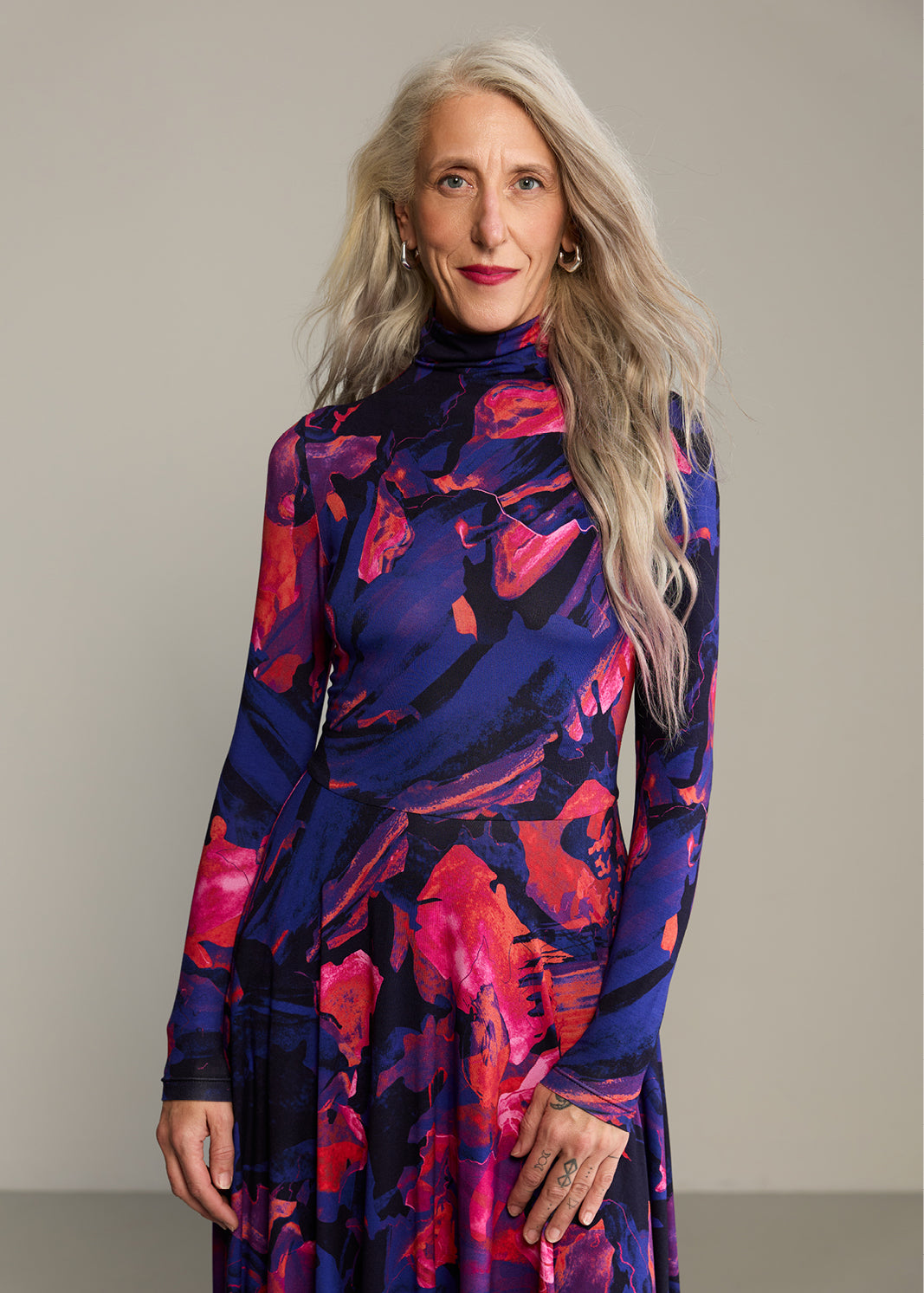 Sukienka GO(LF) FOR IT print Dreamworld orange & violet