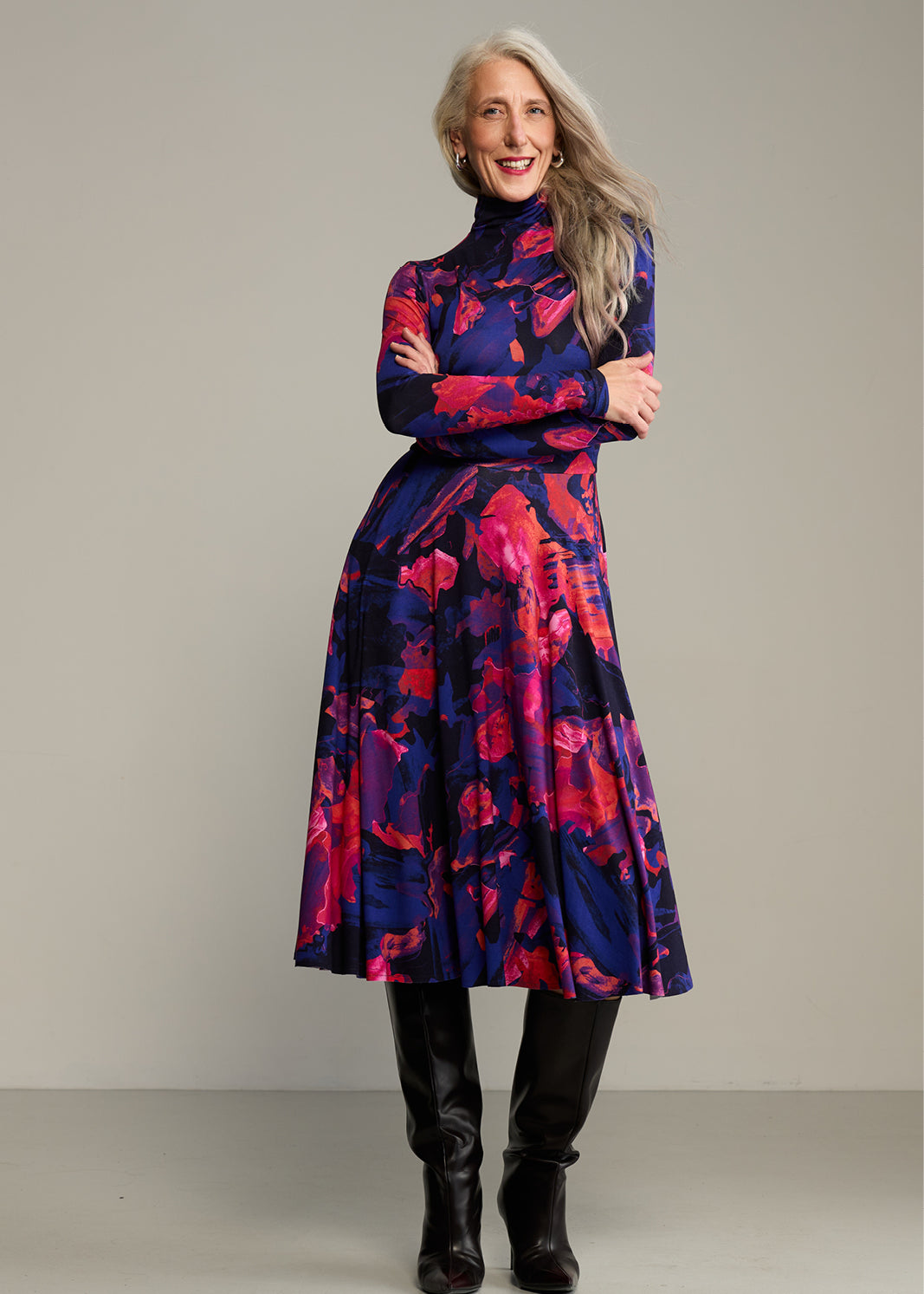 Sukienka GO(LF) FOR IT print Dreamworld orange & violet