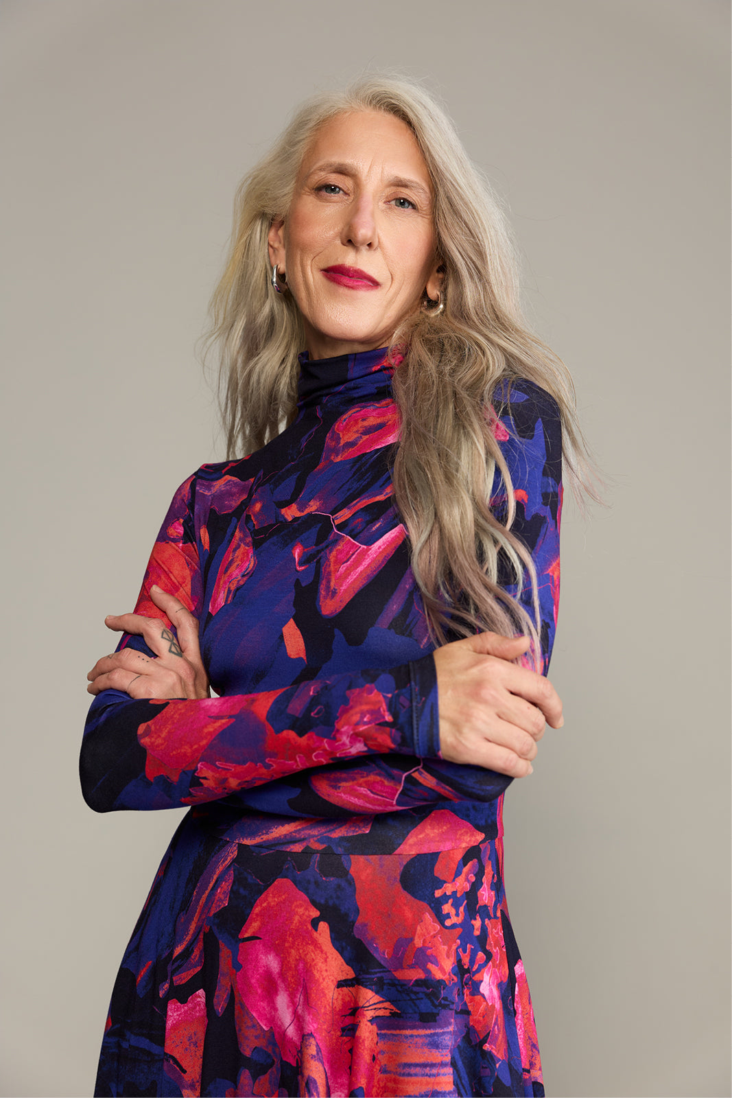 Sukienka GO(LF) FOR IT print Dreamworld orange & violet