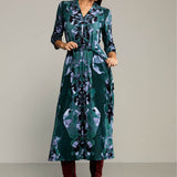 Sukienka LIBERTY DRESS print Rorschach green