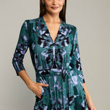 Sukienka LIBERTY DRESS print Rorschach green