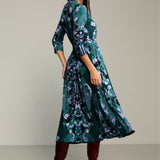 Sukienka LIBERTY DRESS print Rorschach green