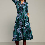Sukienka LIBERTY DRESS print Rorschach green