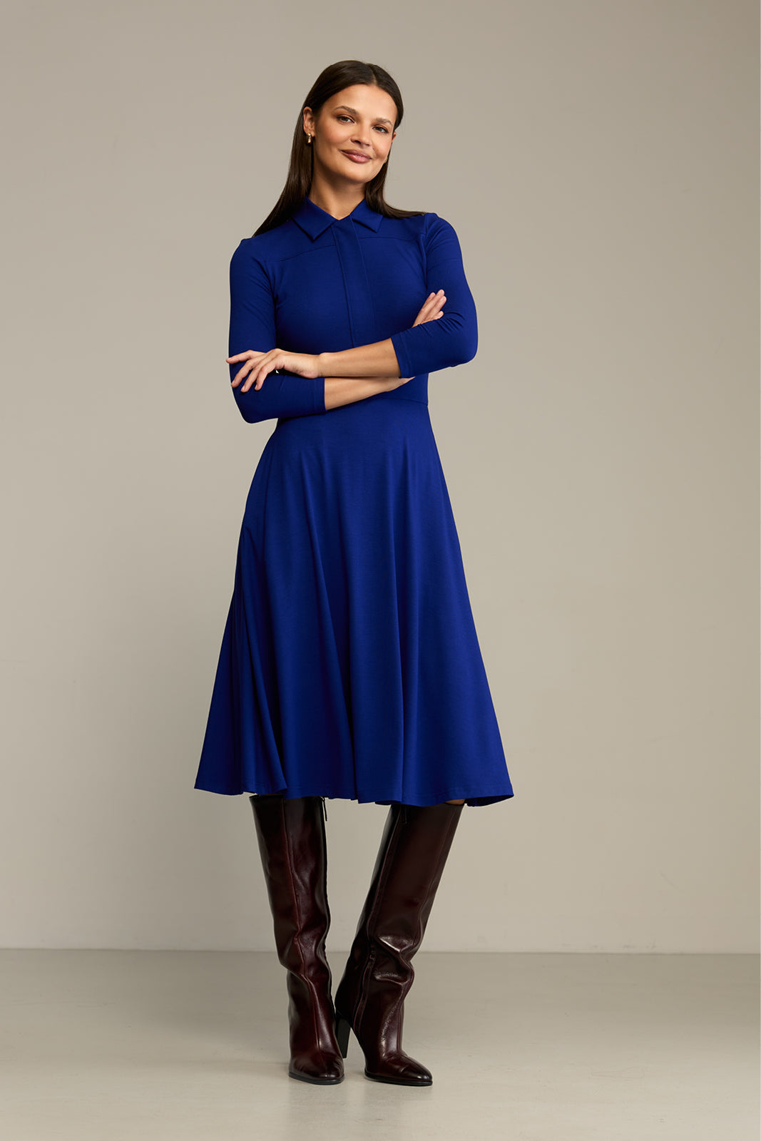Sukienka NATURAL BEAUTY art blue
