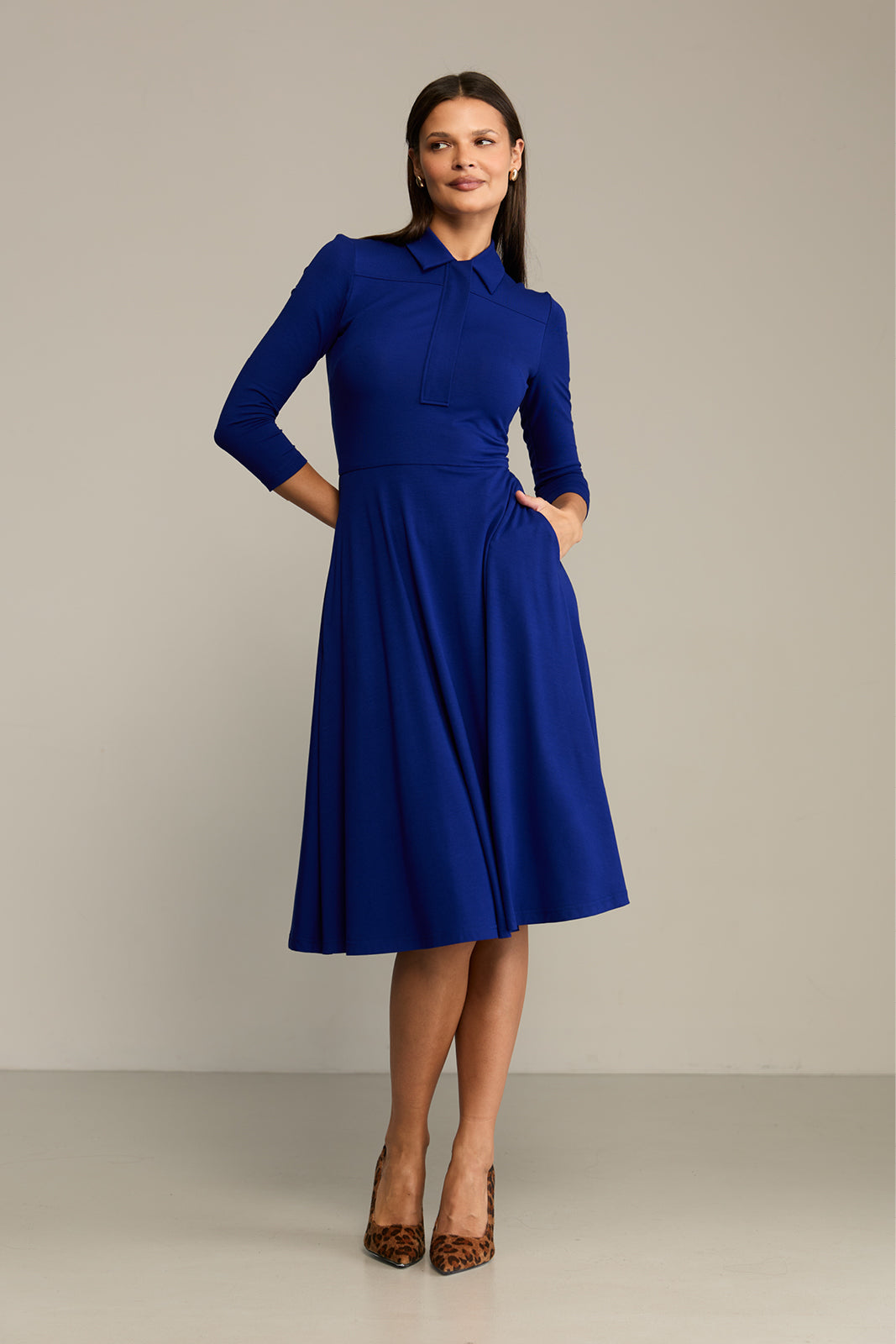 Sukienka NATURAL BEAUTY art blue