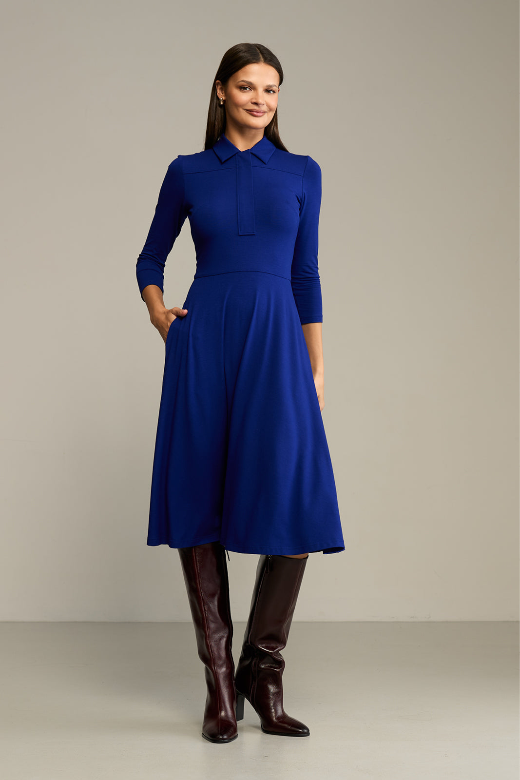 Sukienka NATURAL BEAUTY art blue