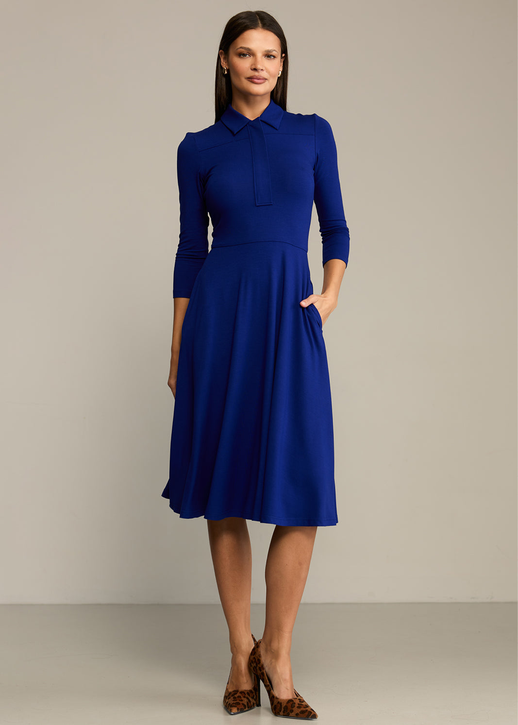 Sukienka NATURAL BEAUTY art blue