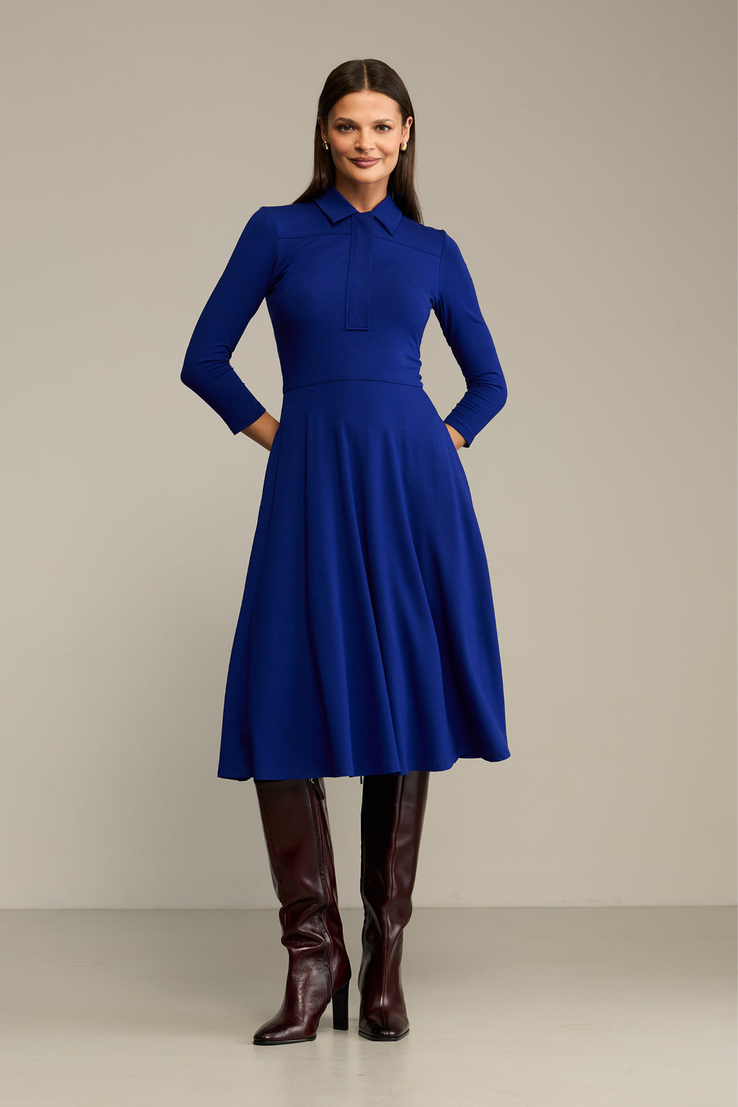 Sukienka NATURAL BEAUTY art blue